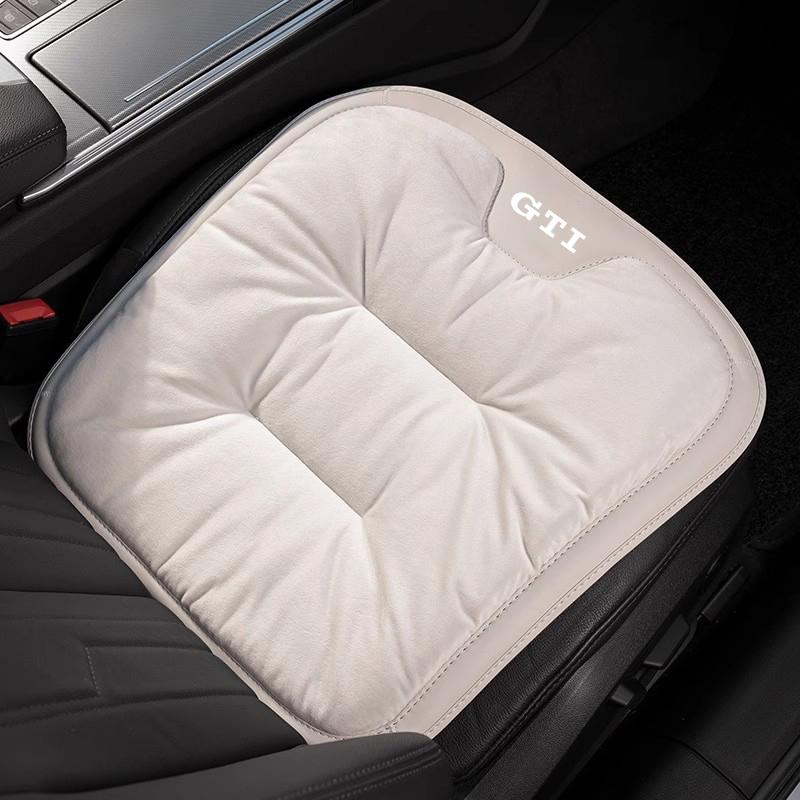 2026 Hot For Volkswagen VW Car Seat Cushion Flannel Soft Pad Interior Accessories For VW GTI Polo Golf Passat Tiguan Arteon Toua