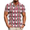 Men's Relaxed Fit Christmas Print Short Sleeve T-Shirt for Casual Holiday Wear