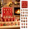 Sammlerstücke Hochlandrind Figuren Adventskalender Hängende Ornamente Acryl 24 Stück für Weihnachtsfeier Gastgeschenke Baumschmuck Festlich