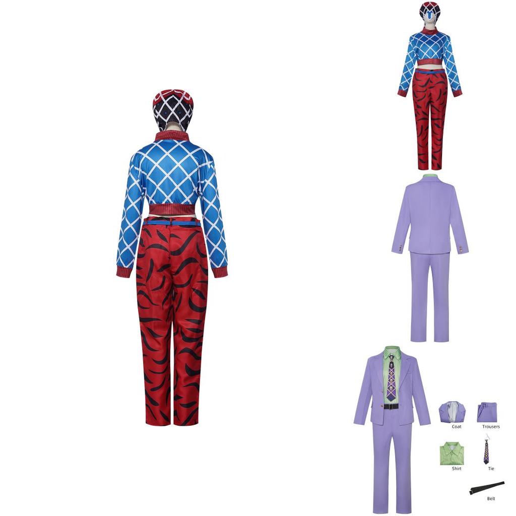 Jojos Bizarre Adventure Kira Yoshikage Guido Mista Cosplay Costume For Anime Role Play