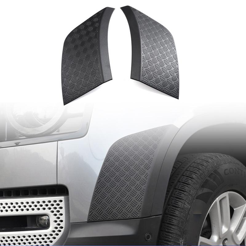 For Land Rover Defender - Car Accessories ABS Plastic Bumper Side Anti-Scratch Plate Cover Trim 2pcs