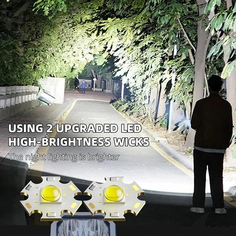 Rechargeable MINI Flashlight COB Side Lights Powerful Torch Outdoor Camping Fishing Lighting Lamp