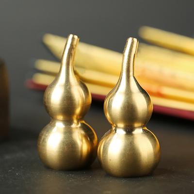 Mini Cabaça de Latão Portátil Tradicional Decoração Ornamento Estátua Chaveiro Pingente