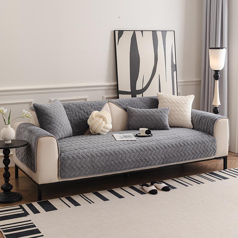 

Осень и Зима Утолщенный Нескользящий Простой Молочный Флис Подушка для Дивана Квадратное Полотенце для Дивана Подушка для Сиденья 90*160cm