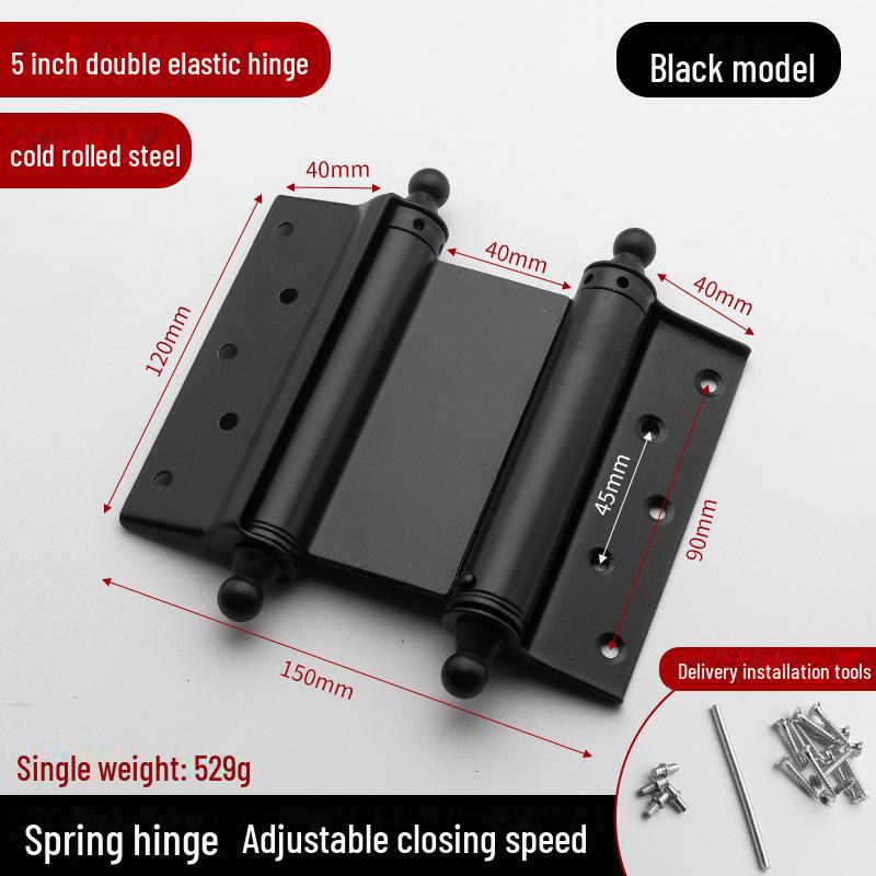 Doppelt öffnende Türscharniere aus Edelstahl: Automatisches Schließen, geräuschlos, strapazierfähig, verstärkte Feder, mehrere Größenoptionen