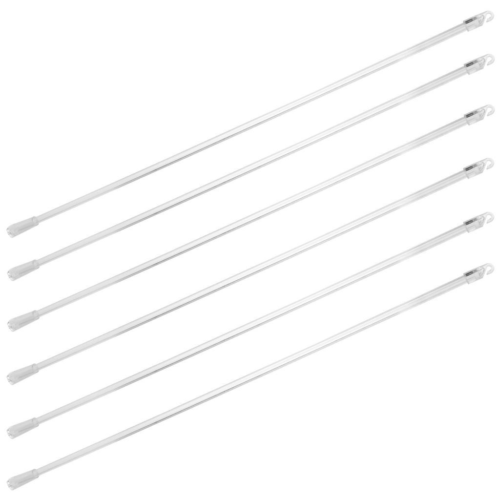 6Pcs Vertical Blind Pull Rod Curtain Wand Replacement Accessory for Window Blinds Smooth Operation Heavy Duty Long Rod with