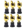 6pcs Gold     5.11 Inch Plastic Award   Trophies for Adults Sports Events Party Classroom Prize Games