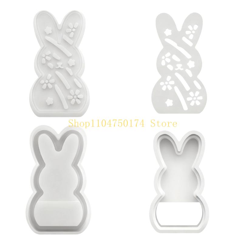 Nontoxic Hollow Rabbit Silicones Casting Mold For Artistic LED Ambients Lamp top sale