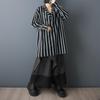 Long Sleeve Plus Size  Vintage Stripe New In Dresses for Women Casual Loose Spring Summer Mini Short Dress