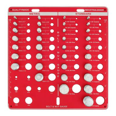 Bolt Thread Checker Portable Nut And Drill Bit Thread Checker Screws Measuring Imperials Tool ,Standard Metric Imperials Female