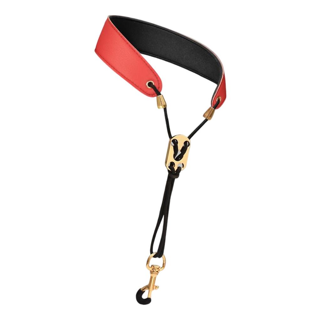 PU Leather Saxophone Shoulder Strap No Stress On Neck Shoulder Strap Adjustable