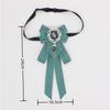 Rhinestone Ribbon Bowtie Ribbon Ribbon Bow Brooch Retro Bow Tie  For Men and Women