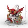 Building Block Compatible, Red Lotus Knight Beast, Royal Knight, Square Head Boy, Assembled Building Block Doll Model