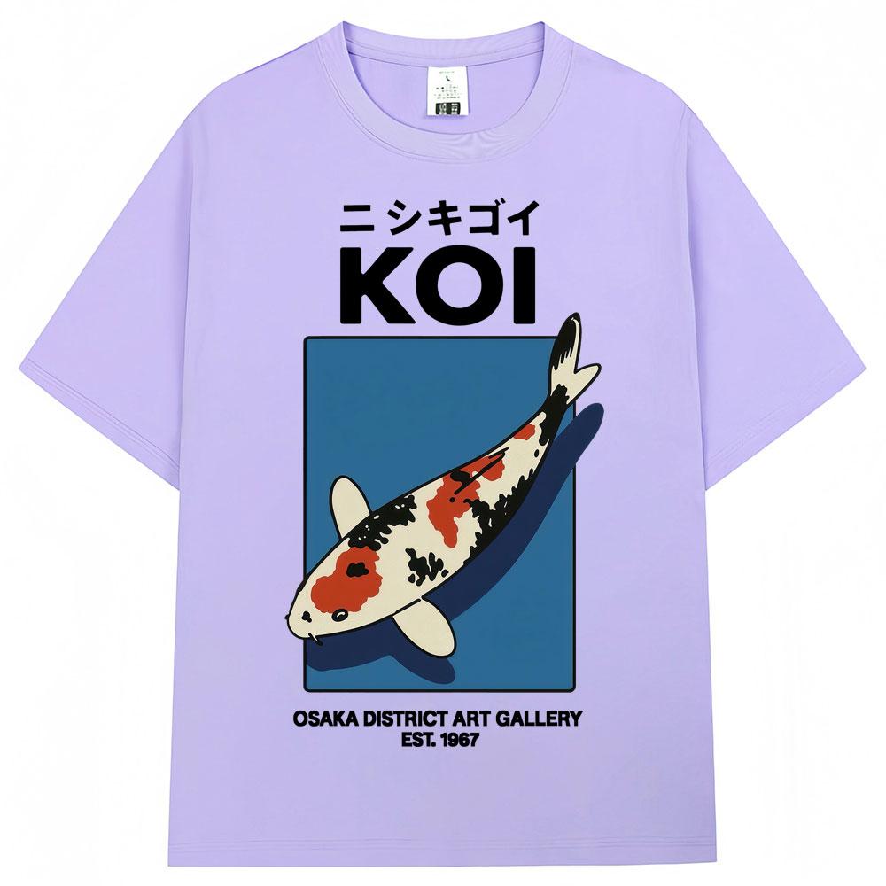 Japanese Fuji Dragon Yakuza Tokyo Koi Fish T Shirt Men Women Vintage Fashion Tshirts 100 Cotton Loose T Shirts Streetwear Male