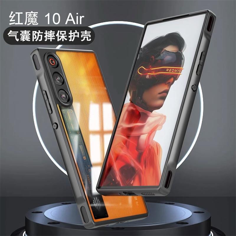 For Redmagic 10 Air Case Transparent Phone Back Cover For Nubia Red Magic 10 Air 5G Protect Shell Shockproof Bumper
