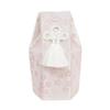 Buddhist Urn, 2.5 Inches, Gold Thread, Cherry Blossom Pattern, Pink, Cover Bag Only, for Home Memorial Use