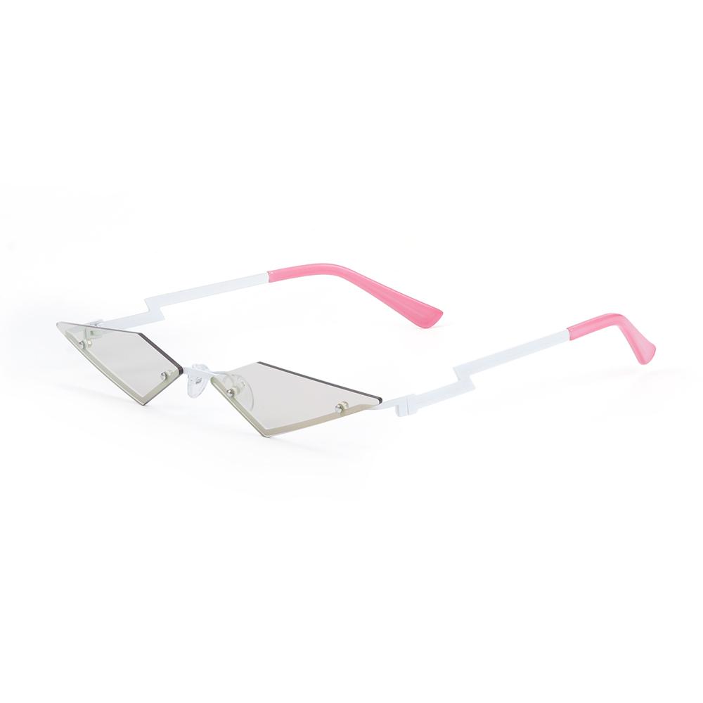 Luxury Frameless Dragon Phoenix Fire Shape Flame Rimless Fashion Sunglasses Narrow Sunglasses UV 400 Streetwear Trending Eyewear