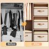 Storage Bins with Lids, Collapsible Closet Organizer Container, Fabric Organizer Box with Handles, Storage Boxes for Clothes