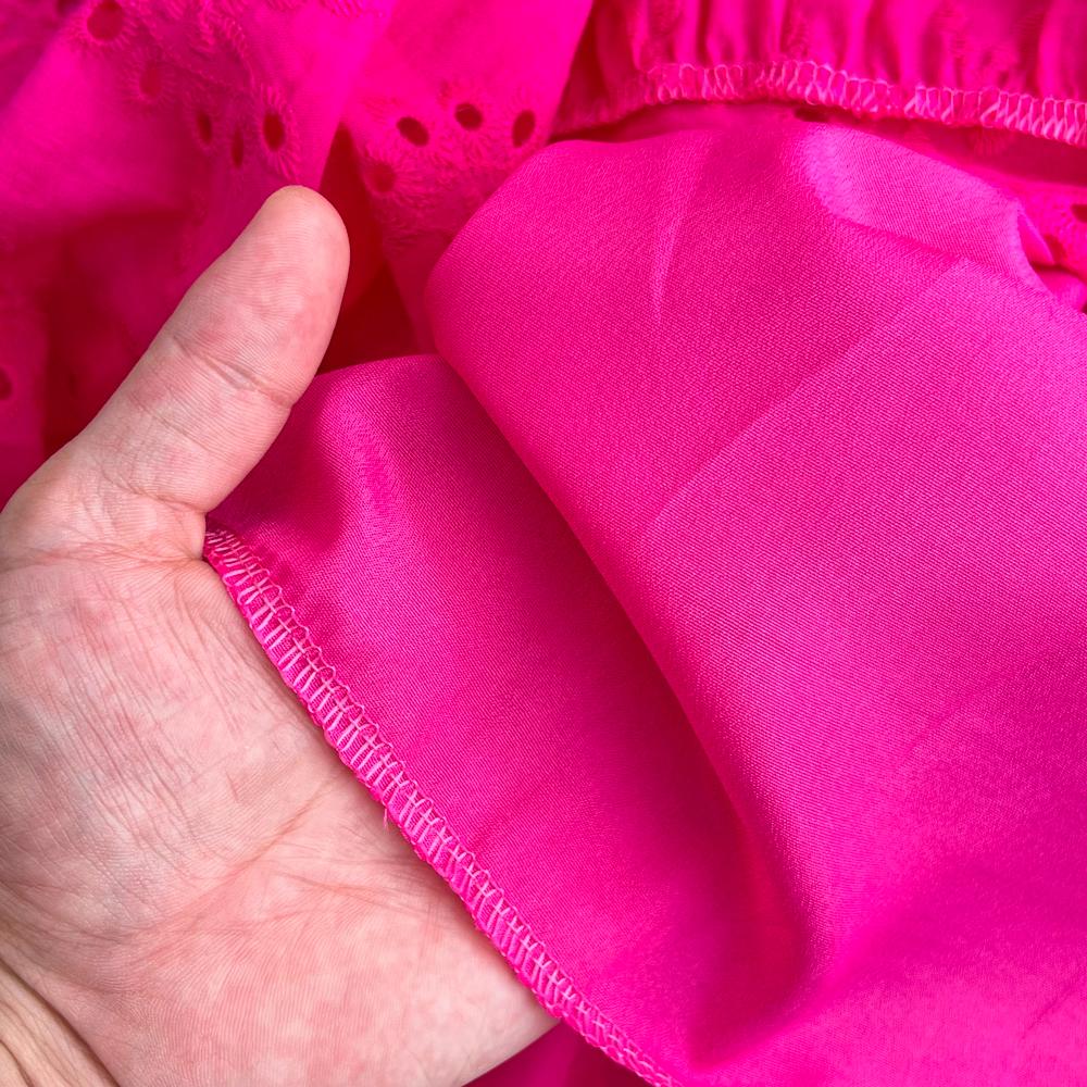 Vestido Vintage con bordado calado de cintura alta, vestido de hada acampanado de manga corta, Vestidos elegantes de playa para verano, vestido veraniego para vacaciones para mujer