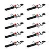 Holiday Wrist Accessories Set of 10 Slap Bracelets for Group Guests, Seasonal Wristbands for Class Parties and Family Plans