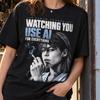 Sarah Connor Shirt, Terminator TShirt, Anti AI Tee, Retro Sci Fi Movie Graphic