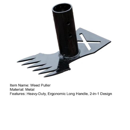 Long Handle Weed Puller Tool Heavy-Duty 2-in-1 Weeding Tool Hand Weed Rake And Hoe for Easy Weeding Soil Loosening Digging in Garden Yard Lawn