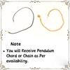 Jet Double Point Brass Metal Pendulum Healing Dowsing Reiki Recovery Answers Prediction Fortune Destiny