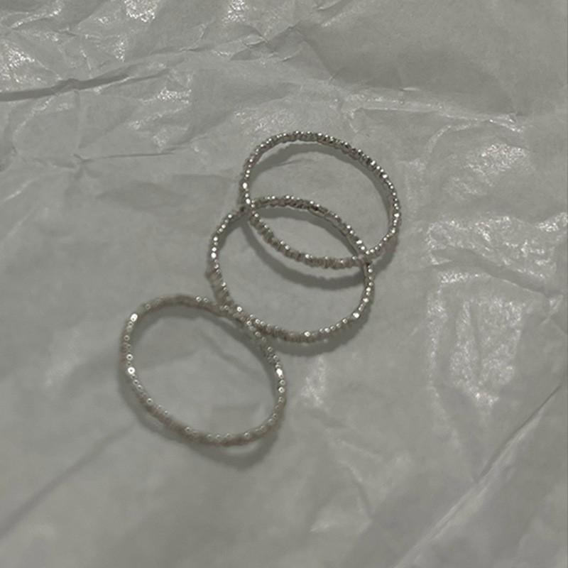 Fashionable 925 Sterling Silver Ring With Distinctive Geometric Shape And Unique Texture For Elegance Everyday