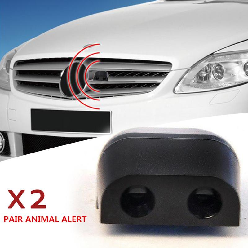 2pcs Animal Repellent For Sonic Gadgets Car Grille Mount Animal Whistle Repeller Deer Mini Compact Alert-Device Accessories