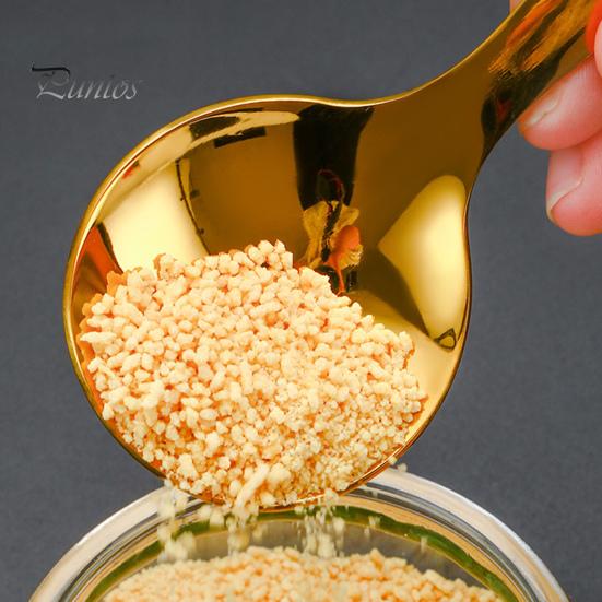 2Pcs/Set Stainless Steel Baby Spoon Fork Set Short Handle Mirror Polished Mini Ice Cream Dessert Tea Soup Spoon Fork Set Kitchen Cutlery Utensils