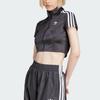 adidas טופ שרוול קצר טרנינג אדיקולור לנשים שרוול ארוך שחור בגדי רחוב לנשים JD0277