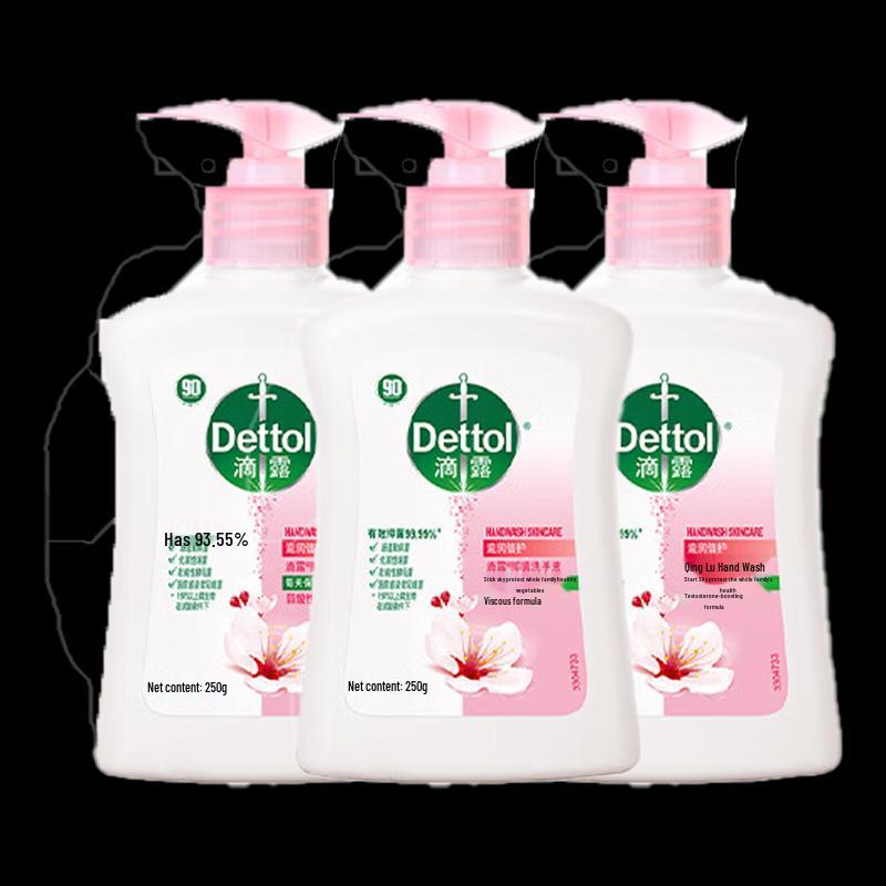 Dettol Kids Antibacterial Moisturizing Hand Soap (3 x 250ml)