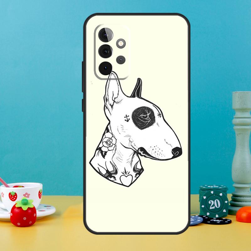 English Bull Terrier Dog Case For Samsung Galaxy A05 A36 A56 A26 A16 A53 A33 A13 A12 A32 A52 A55 A35 A15 A54 A34 A14