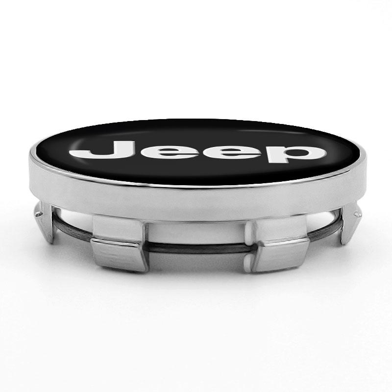 4 Stück 60MM Auto Radmitte Nabenkappe Autozubehör für Jeep JK Gladiator Compass Renegade Grand Cherokee Wrangler