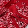 Red Paisley Designer Print Scarf Women Silk Scarves Luxury Bandana Hijab Neckerchief Shawl Kerchief Hair Band Foulard