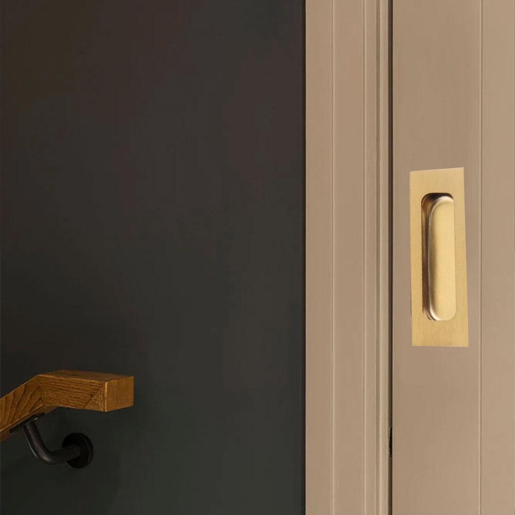 Sliding Door Handle Concealed Furniture Handles Cabinet Handles Easy Installation Smooth Edges Versatile For Different Settings