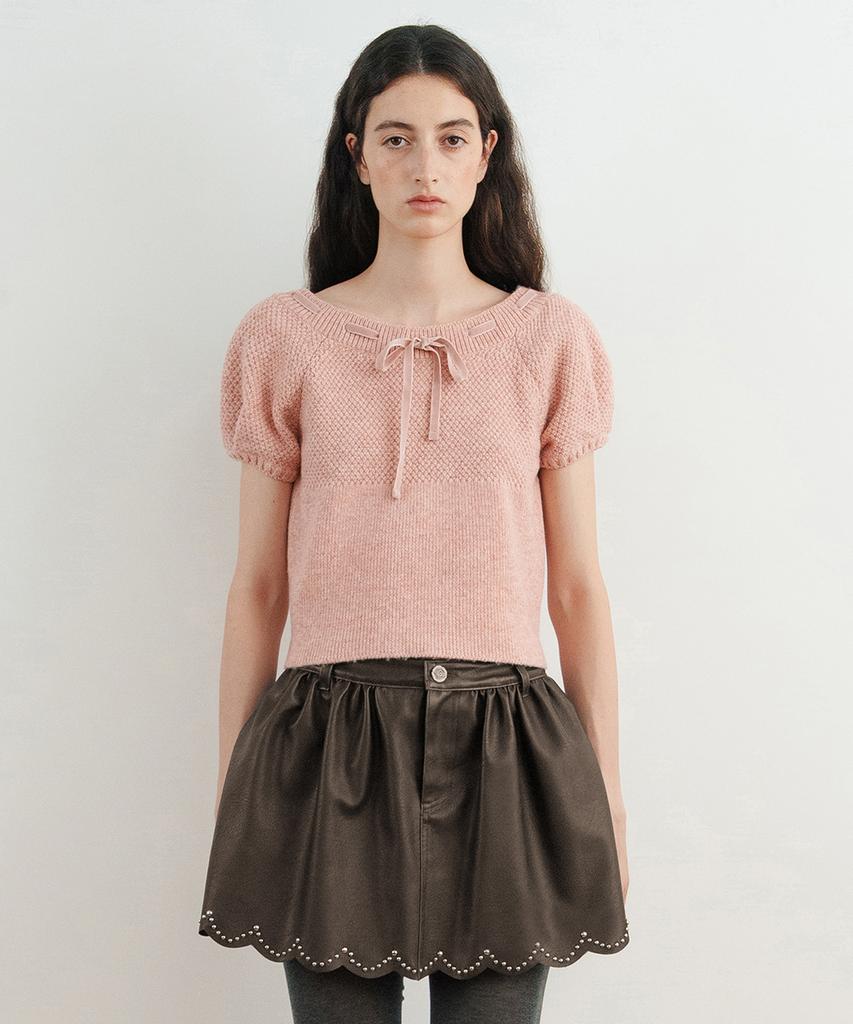 SINOON Puffed Raglan Knit (Pink)