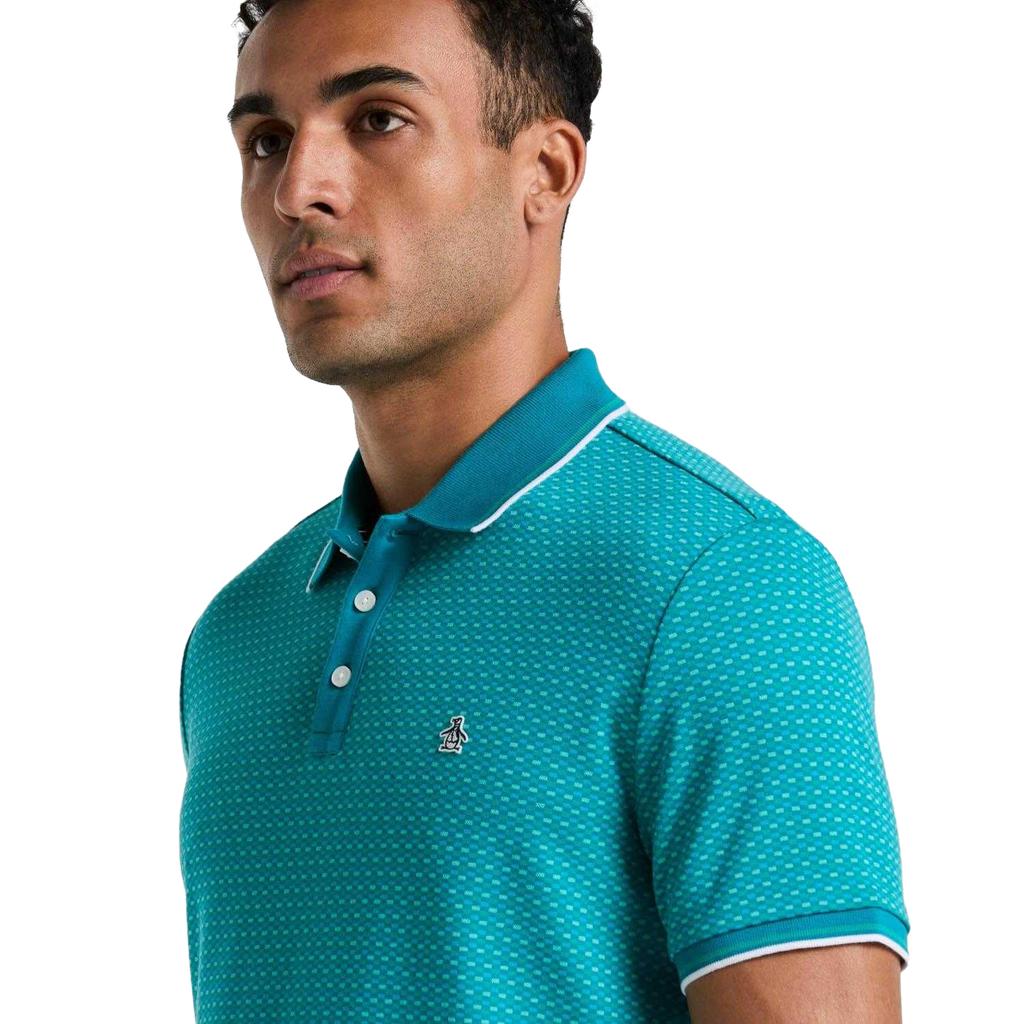 Original Penguin Mens Jacquard Polo Shirt