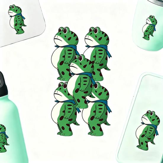 Portland Frog Protester Sticker Set Waterproof Vinyl Bumper Stickers Portland Rage Resistance Humor Frogs