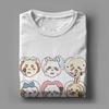 Crazy Cute Chiikawa Kawaii T-Shirt Men Round Neck Pure Cotton T Shirts Japanese Design Short Sleeve Tee Plus Size Tops