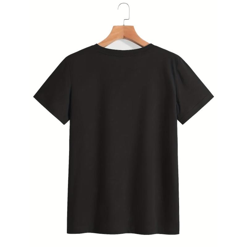 European Sizes Women'S Casual Short Sleeve T-Shirt with Vibrant Ocean Shell Print - Soft, Round Neck, Lightweight & Breathable for Spring/Summer