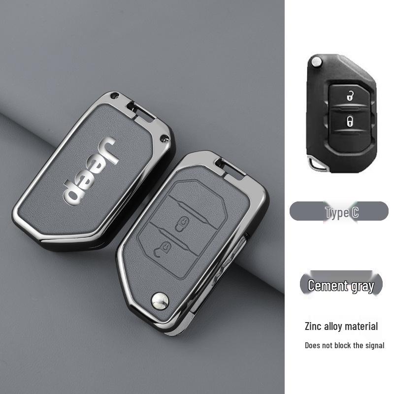 Premium Zinc Alloy Leather Accessory for Jeep Gladiator Wrangler 4XE - Unisex Design