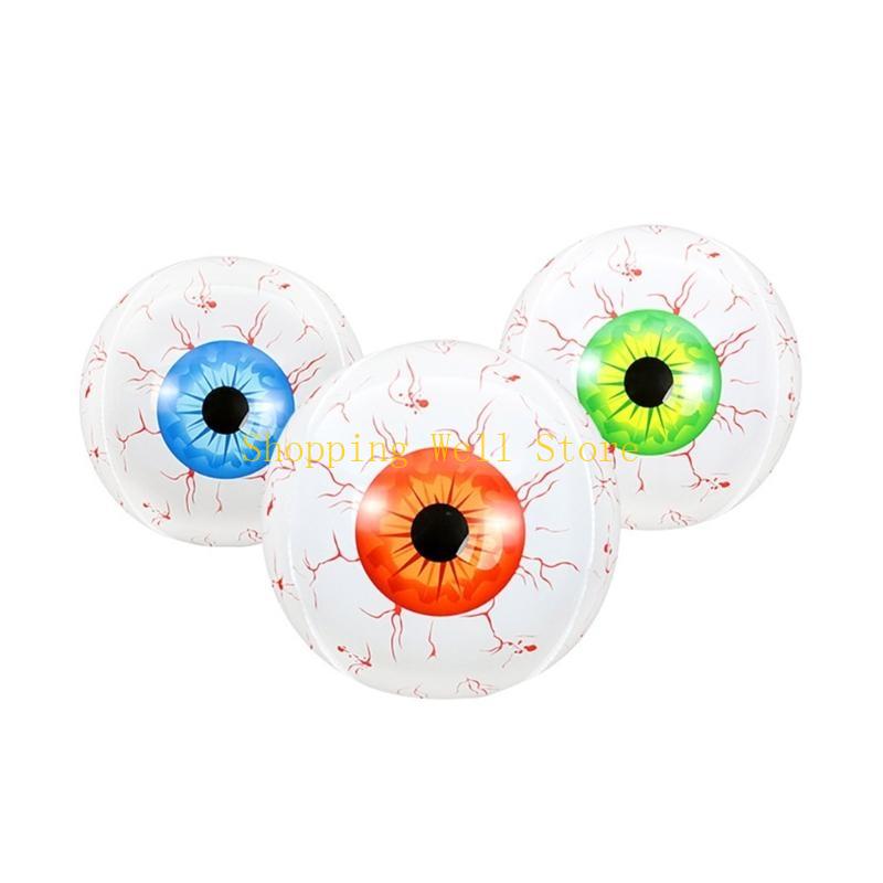 

KX4B Scary Eyeball Decorations Balloons Props Bloodshot Eyeballs Indoor Outdoor Decors for Party Halloween Decoration Horror
