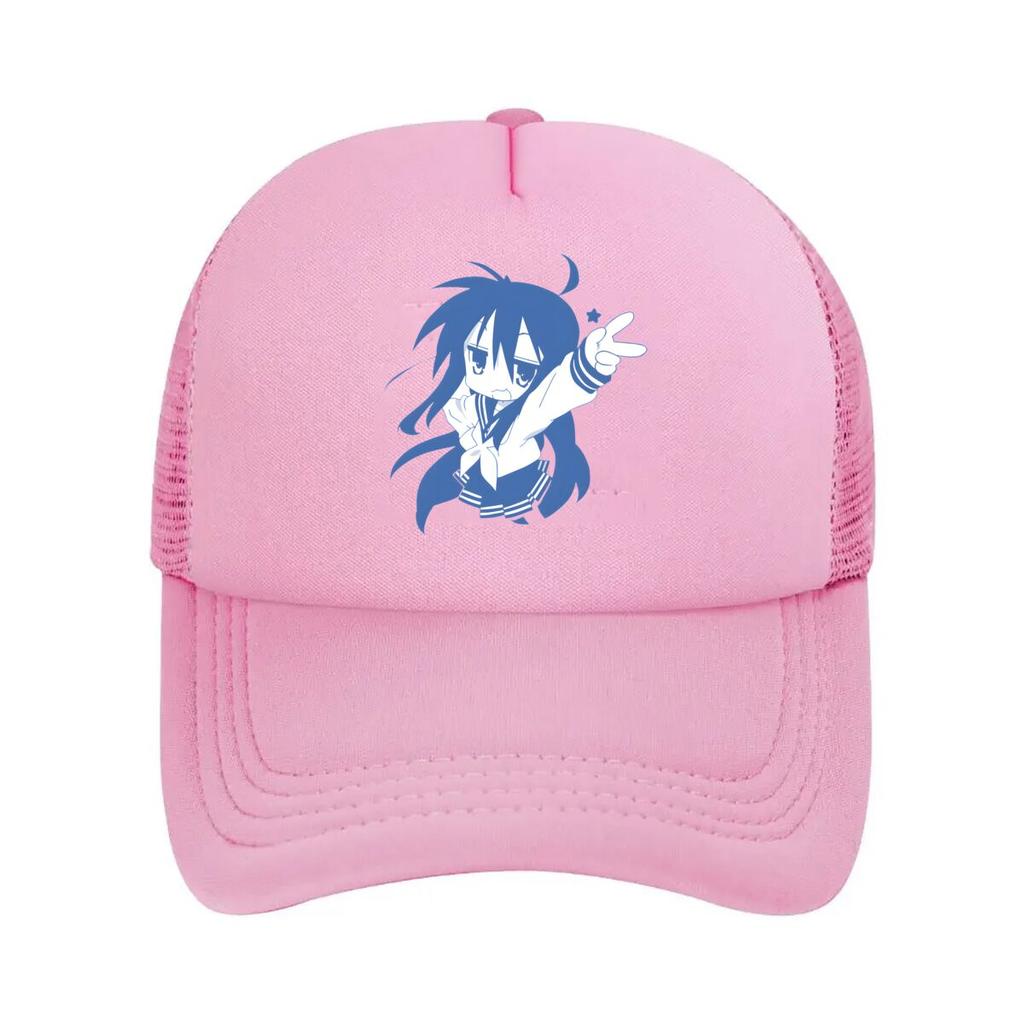 Anime Schulmädchen Manga Kunst Blauhaariger Charakter für Otaku oder Popkultur Netz Baseballkappe