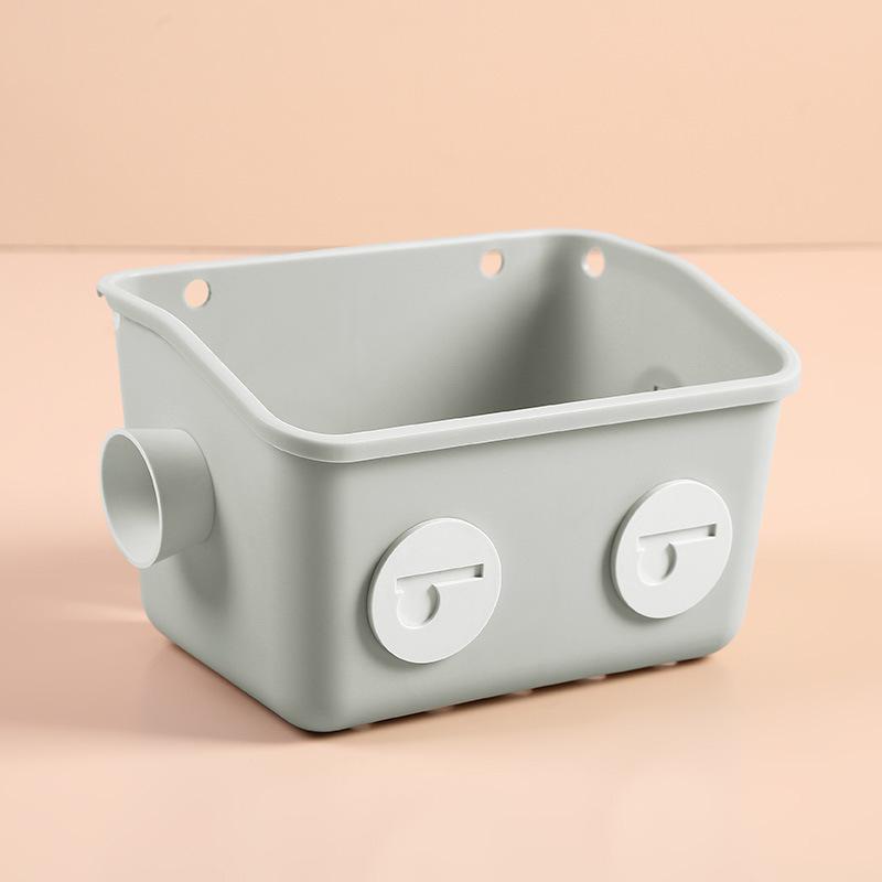 Bedside Hanging Basket Storage Basket No Punching Dormitory Plastic Bedside Storage Basket Foldable
