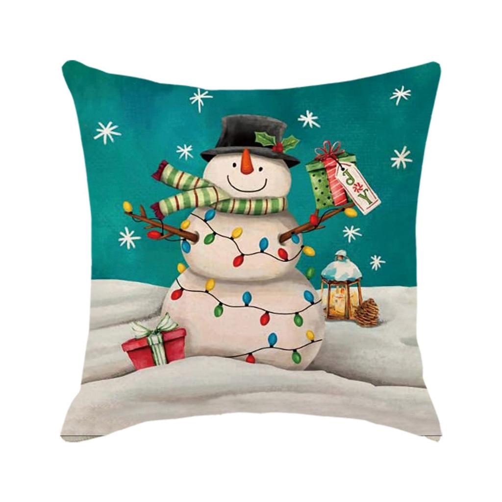 New Christmas Pillow Cover, Festive Pillow, Cushion Cover, Gift Backrest Cover, Waist Cushion Cover