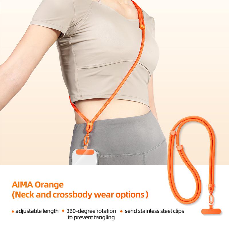 Handy-Lanyard Verstellbares Abnehmbares Halsband Outdoor Universal Umhängeband Kartenclip für Handyhülle