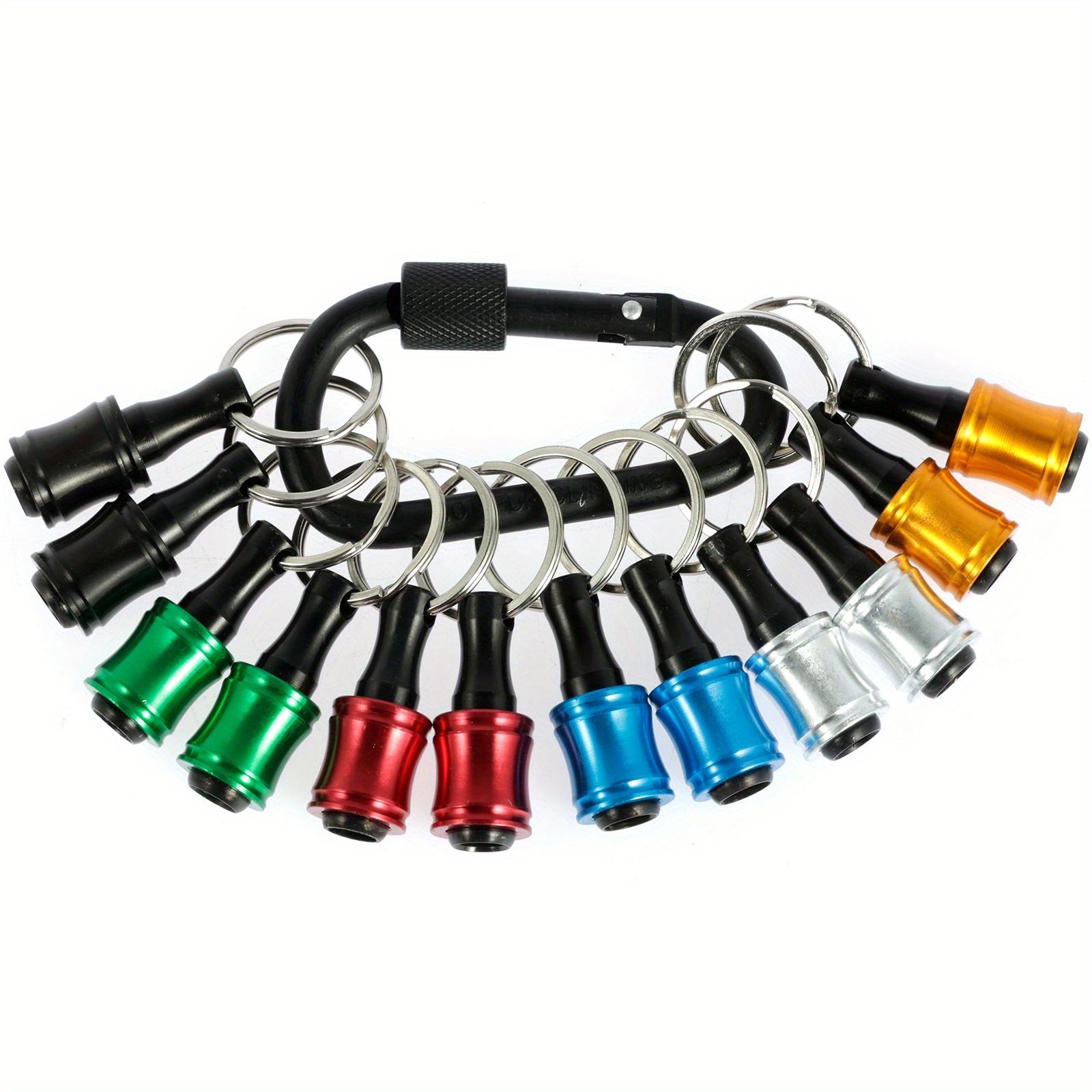 

Обновление, нажатие для разблокировки, 12 шт. держателя для отверток из алюминиевого сплава с шестигранным хвостовиком 1/4 дюйма, легкий быстросменный удлинитель