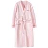 Nightgown Women'S Pajamas Spring And Autumn Thickened Cotton Long-Sleeved Bathrobes Winter Cotton Thin Padded Cotton Autumn And Winter Long Bathrobes