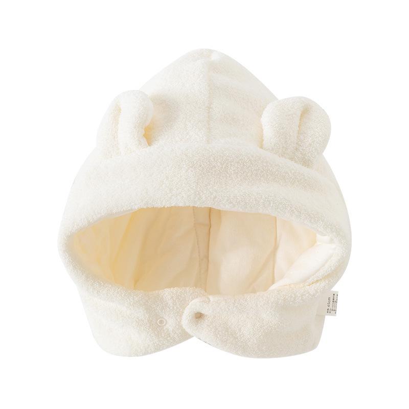 Cozy Windproof Pullover Hat for Newborns - Thick Warm Design for Boys & Girls